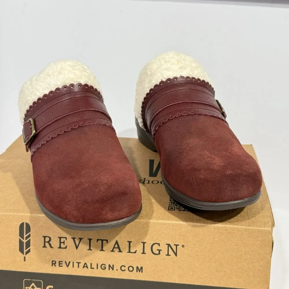 WACO Spenco Nottingham Clog Burgundy Slip-On Shoes Women’s Size 9.5 D NWB - Picture 8 of 16